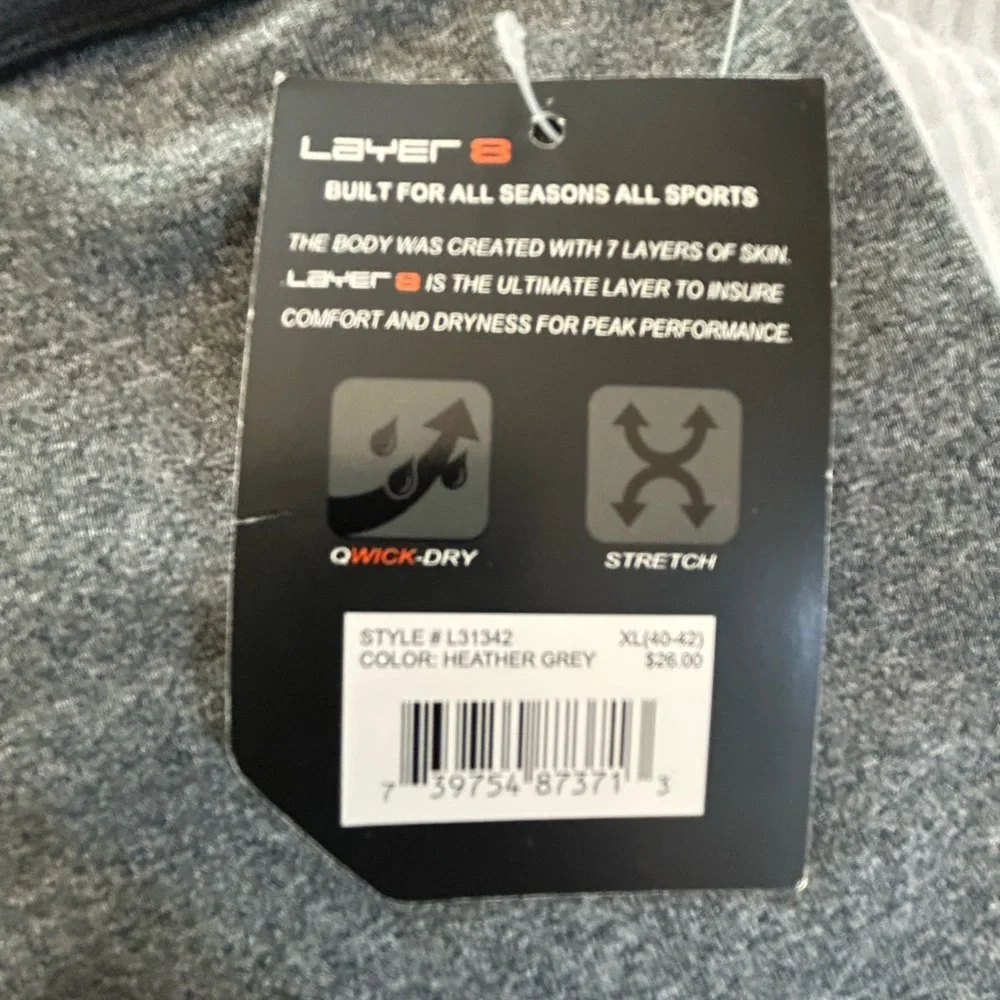 Layer 8 Gray Athletic Boxer Briefs  men new